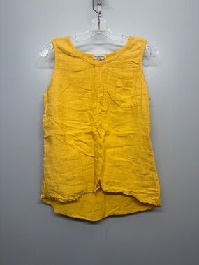 Terzo Millennio 100% Linen Sleeveless Pocket Top